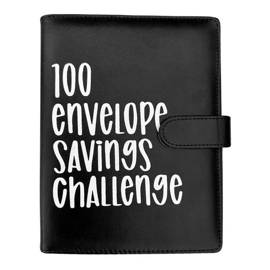 100 Envelope Savings Challenge Binder – Purple Cash Stuffing Organizer™