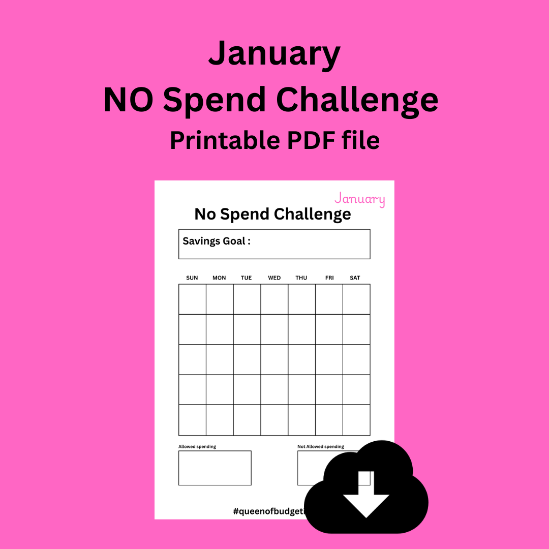 January No Spend Challenge