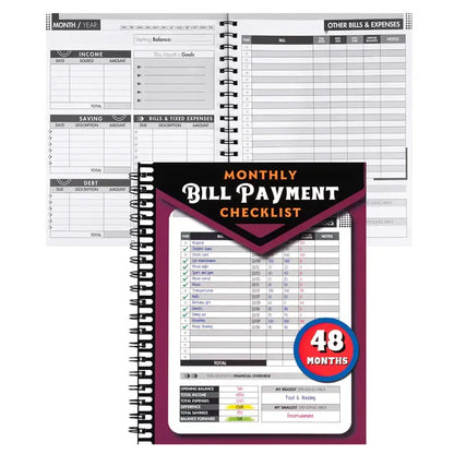 Monthly Bill Payment Checklist (Tracker Notebook)