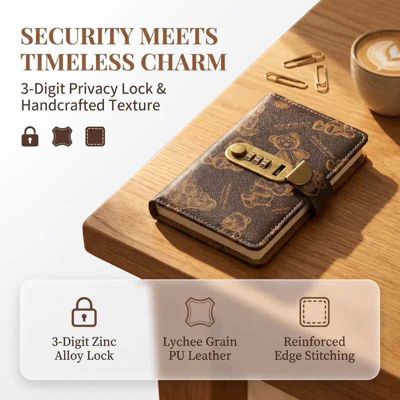 Lockable Accounting Savings Notebook -Budget Planner & Monthly Bill Organizer