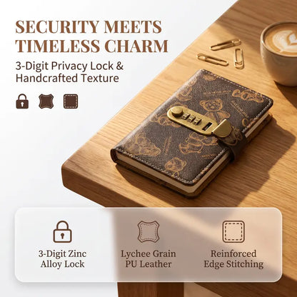 Lockable Accounting Savings Notebook -Budget Planner & Monthly Bill Organizer