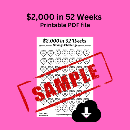 $2,000 in 52 Weeks