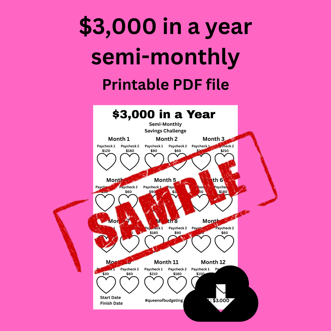 $3,000 in a year semi-monthly
