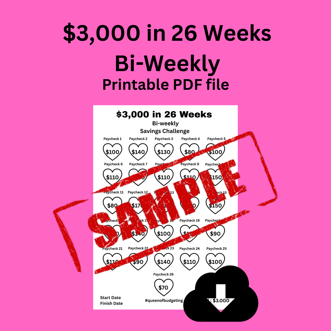 $3,000 in 26 Weeks Bi-Weekly
