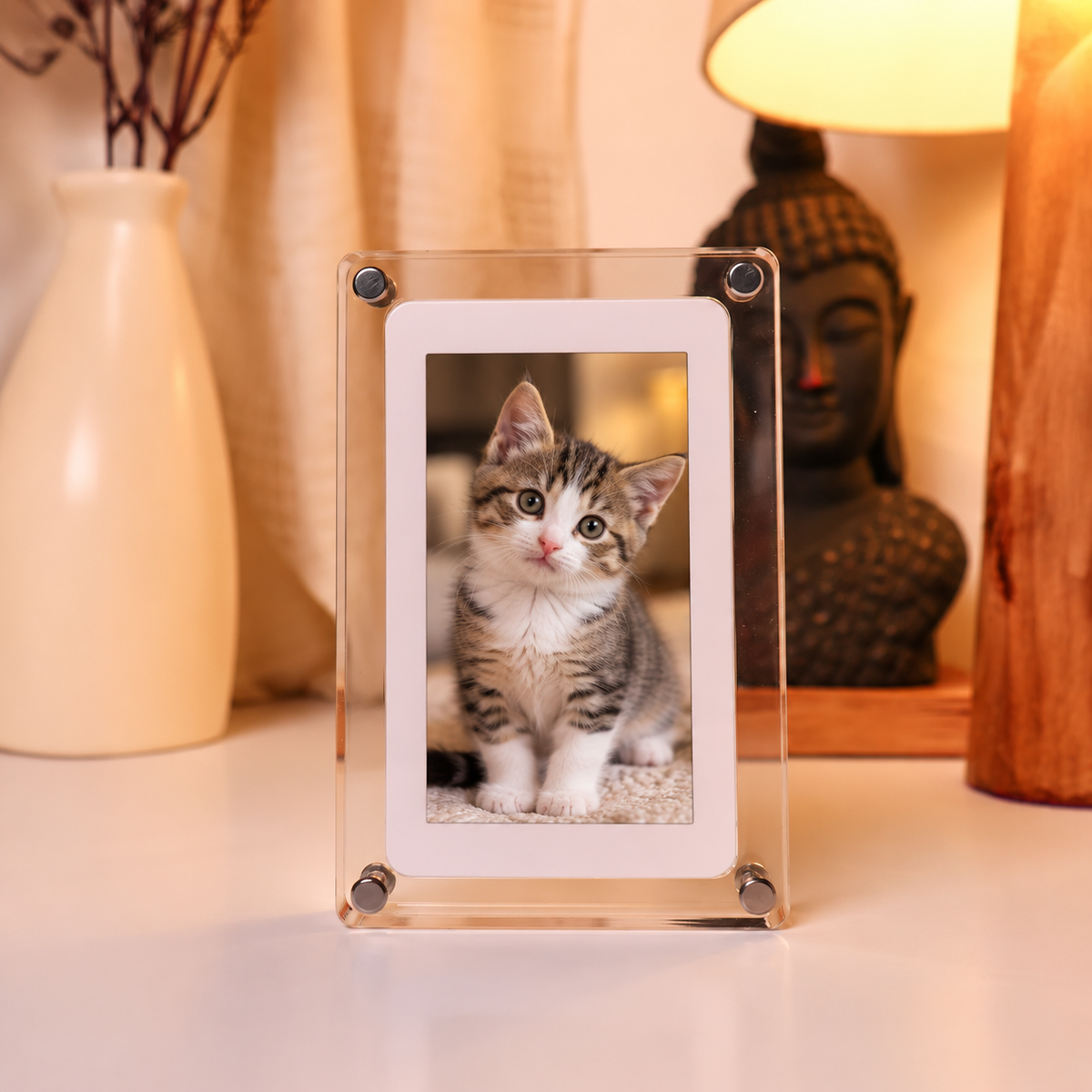 Digital Photo & Video Frame with Sound – Personalized Gift