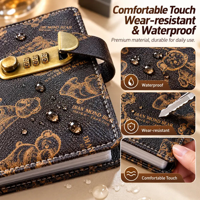 Lockable Accounting Savings Notebook -Budget Planner & Monthly Bill Organizer