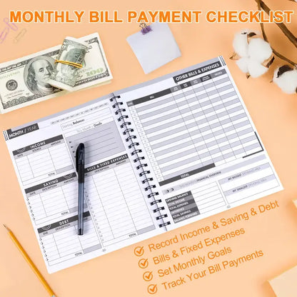 Monthly Bill Payment Checklist (Tracker Notebook)